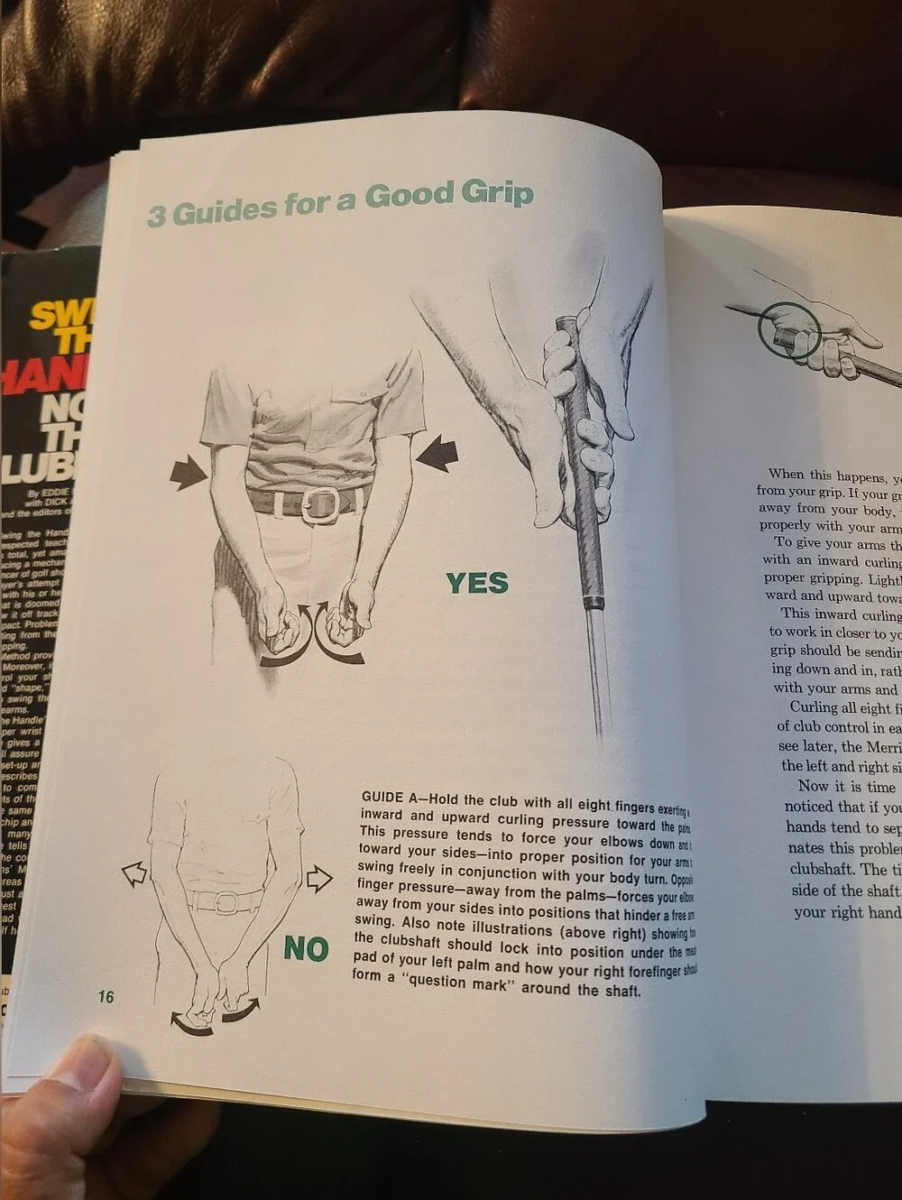 Swing the Handle-Not the Clubhead Eddie Merrins HC 1973 Golf Digest 1st